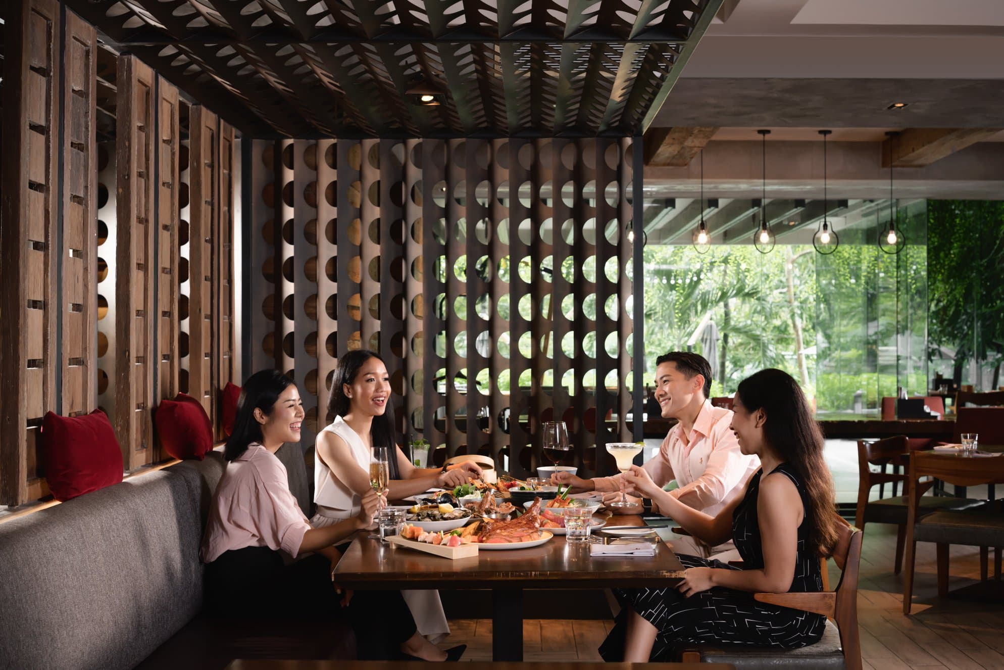 曼谷萬豪侯爵皇后公園酒店 Goji Kitchen+Bar 自助餐相片 3