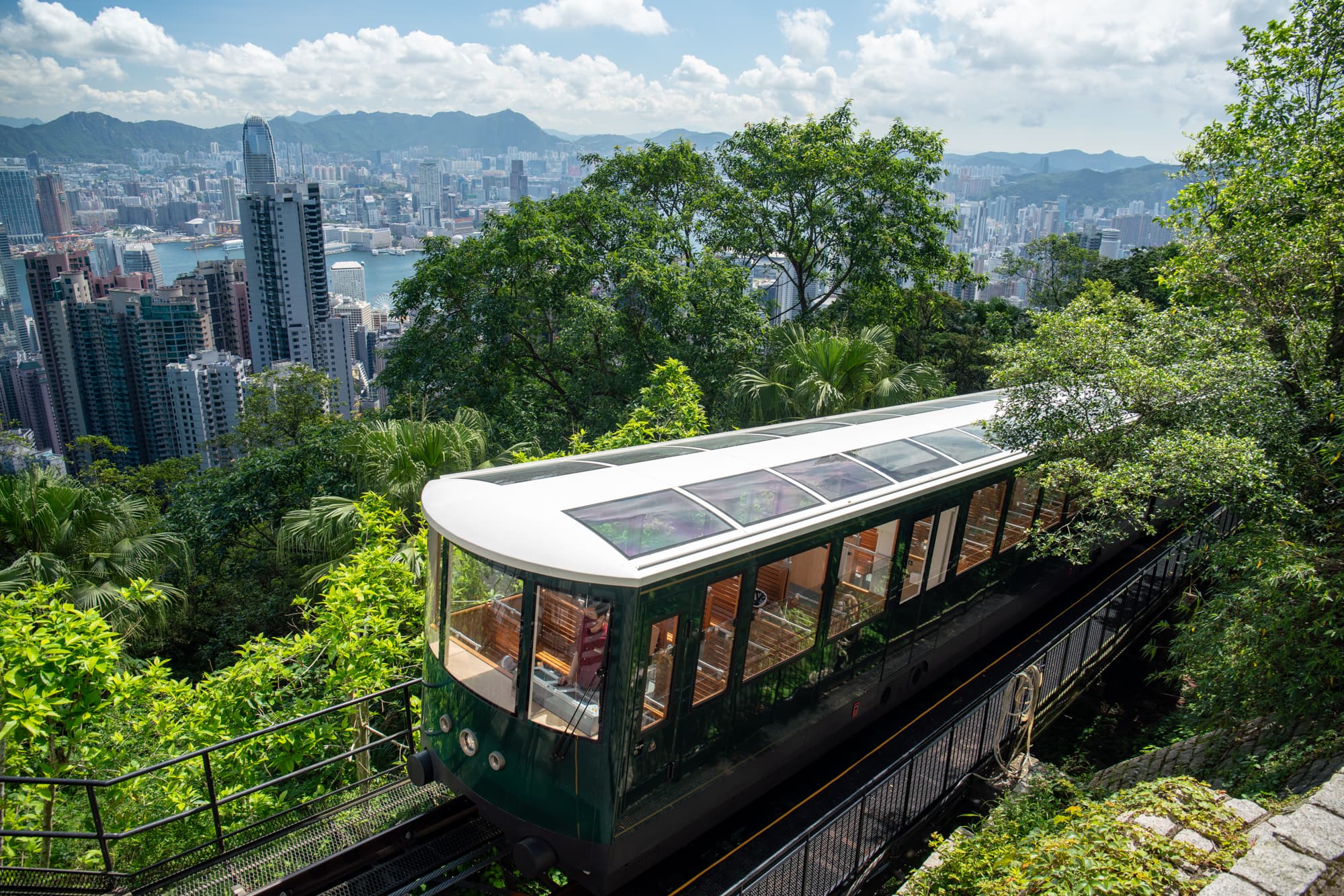 香港太平山頂纜車車票